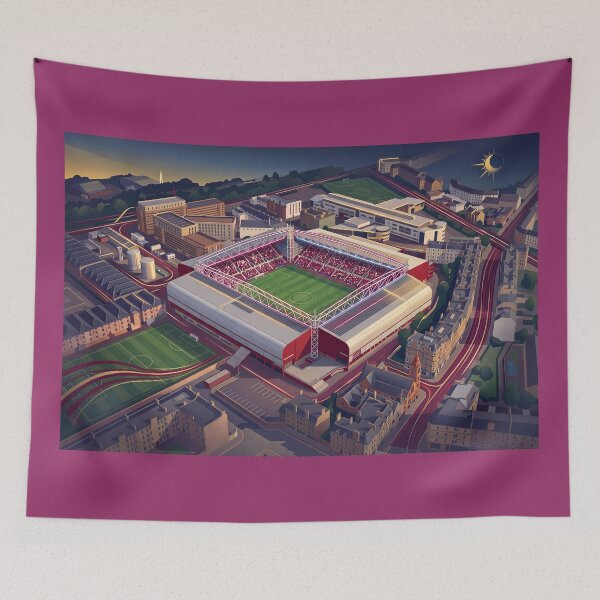 Item preview, Hearts Edinburgh Football Ground designed and sold by ArtworkNorth.