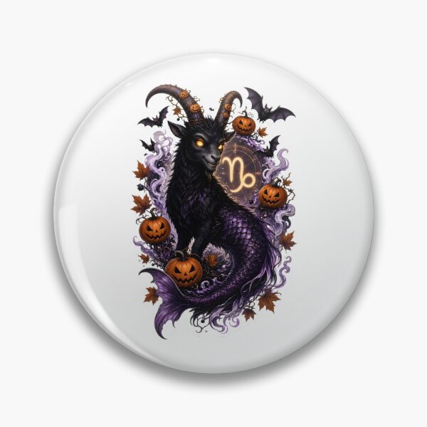 Item preview, Capricorn Halloween Mystical Sea Goat designed and sold by Zodiac Celestial Art.