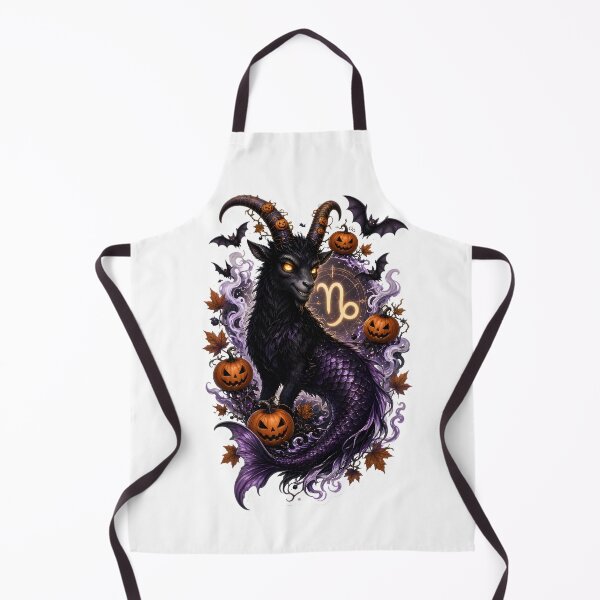 Item preview, Capricorn Halloween Mystical Sea Goat designed and sold by Zodiac Celestial Art.