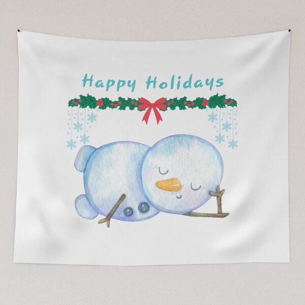 Item preview, Winter holidays Sleeping snowman designed and sold by Cjars.