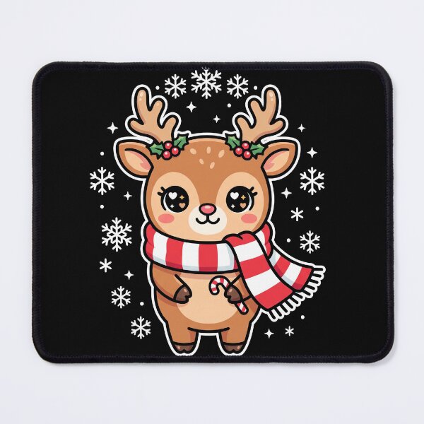 Item preview, Cute Christmas Reindeer Kawaii Winter Holiday Design designed and sold by ArcaneArtistry.