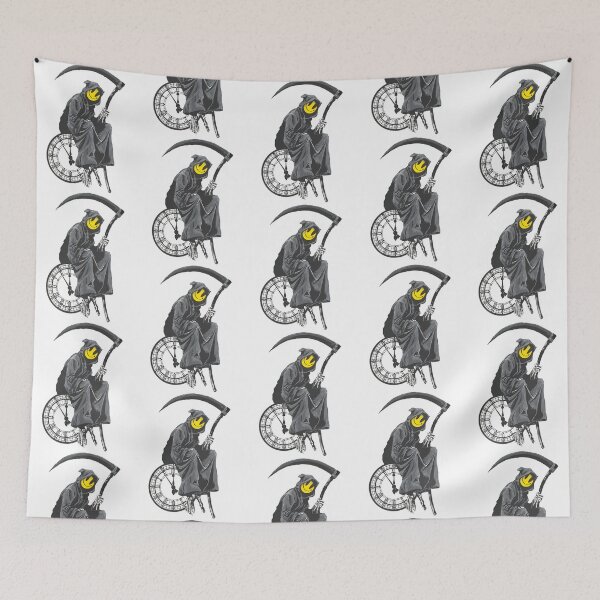 Item preview, Banksy Grim Reaper Clock designed and sold by marionchans.