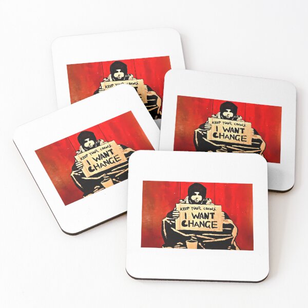 Item preview, Banksy Keep Your Coins I Want A Change designed and sold by marionchans.