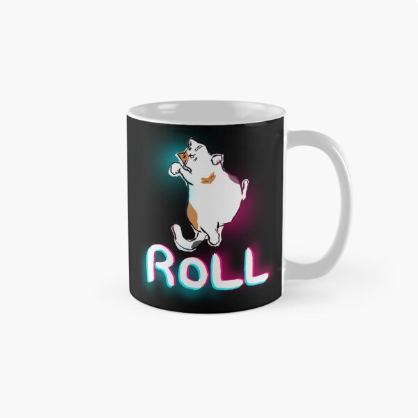 Item preview, Chubby Calico Cat Rolling Neon Cyberpunk Glitch Streetwear designed and sold by TarunekoT.