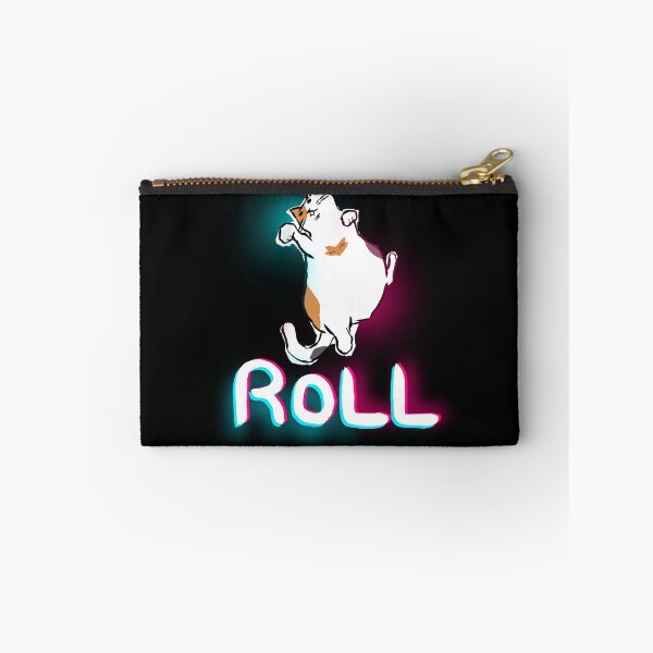 Item preview, Chubby Calico Cat Rolling Neon Cyberpunk Glitch Streetwear designed and sold by TarunekoT.