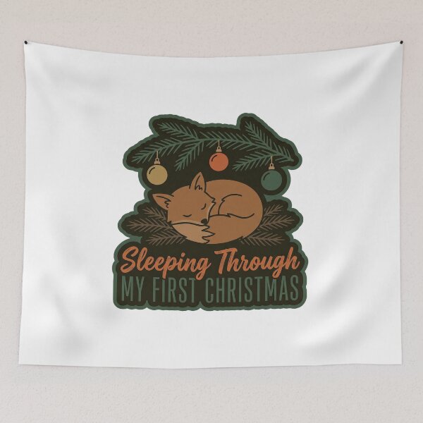 Item preview, Sleeping Through My First Christmas — Fox Cub designed and sold by TheCalmEdit.