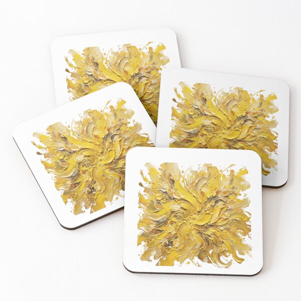 Item preview, Vibrant textured yellow abstract paint explosion.   designed and sold by Yellow Zone.