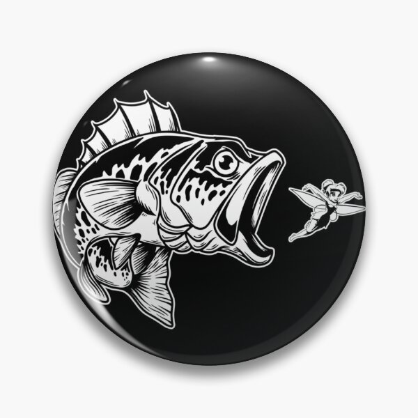 Item preview, Largemouth Bass Eating Tinkerbell designed and sold by Teste Di Modì.