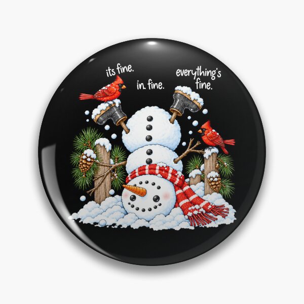 Item preview, Funny Snowman It's Fine designed and sold by YasminYgh.