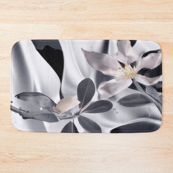Artikelvorschau, Elegante Schlichtheit: eine botanische Tagesdecke in Schwarz und Grau entworfen und verkauft von jackbermess.