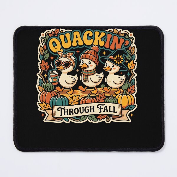 Item preview, Quackin' Through Fall Cute Autumn Duck Trio designed and sold by ArcaneArtistry.