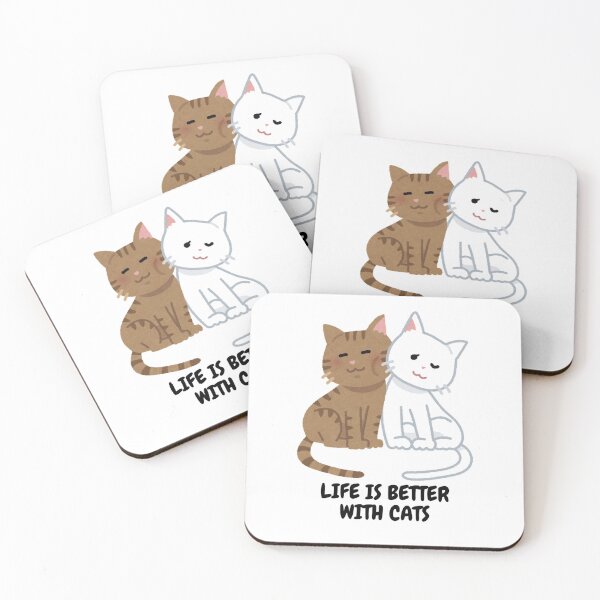 Item preview, Life is Better with Cats - Funny Cat Lover Quote designed and sold by walbayzon.