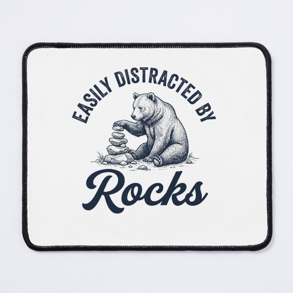 Item preview, Easily Distracted By Rocks Geologist Rockhounding Nature Lover designed and sold by ZAbiriarto.
