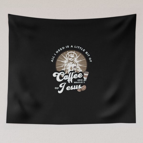 Item preview, Vintage Religious Figure Coffee Lover Retro Sunburst Art designed and sold by IiroLJokelaa.