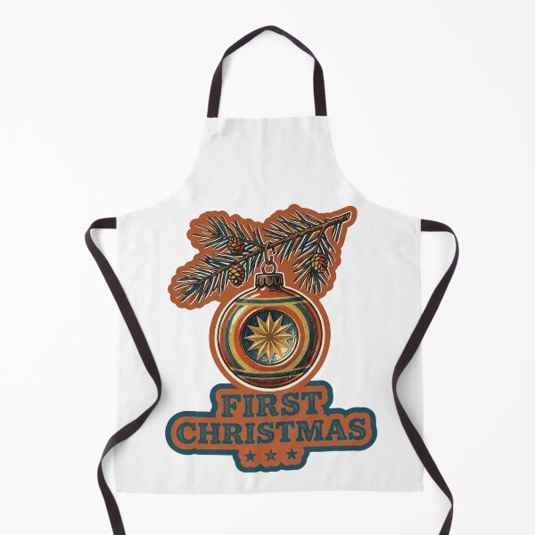 Item preview, First Christmas — Vintage Retro Christmas Bauble designed and sold by TheCalmEdit.