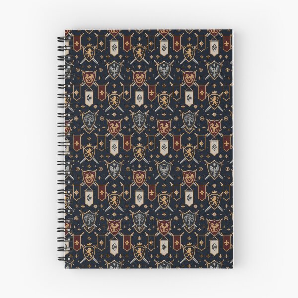 Item preview, Fantasy Guild Heraldry Pattern — Seamless Medieval Emblem Design designed and sold by The Digital Compass.