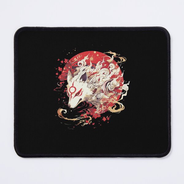 Item preview, Mythical White Fox Crimson Sun Oriental Art designed and sold by IiroLJokelaa.