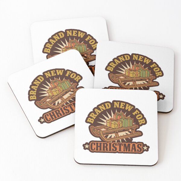 Item preview, Brand New for Christmas — Retro Sled and Gifts designed and sold by TheCalmEdit.