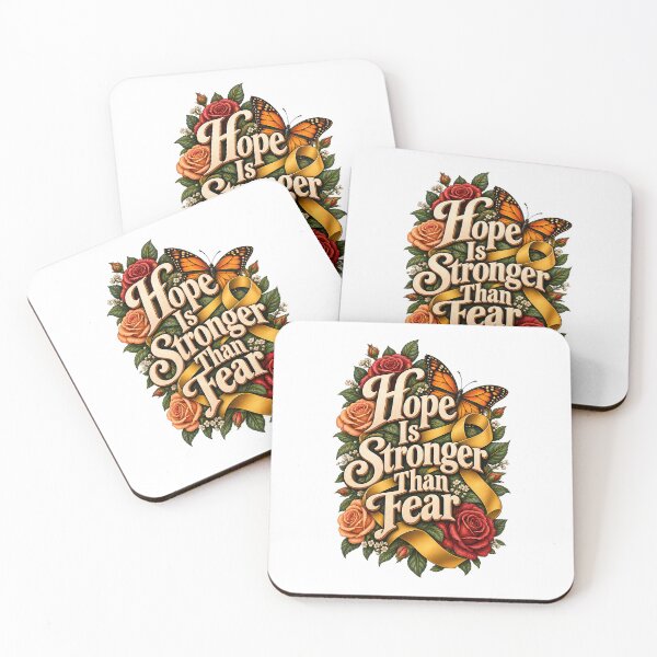 Item preview, Hope Is Stronger Than Fear Butterfly Ribbon Cancer Survivor designed and sold by UniversPlant | Blooming with Hope.