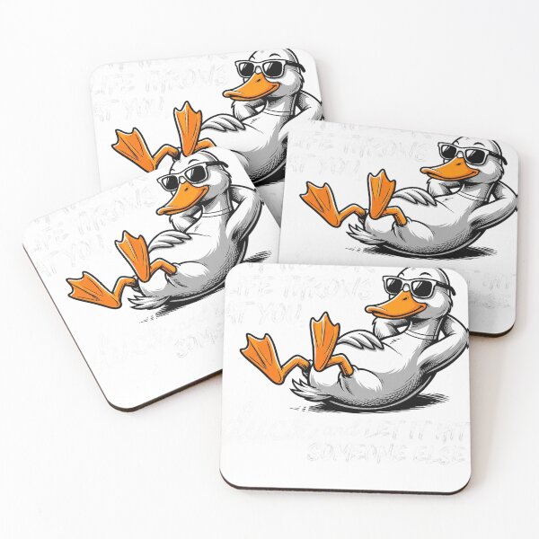 Item preview, Whatever Life Throws At You, Duck And Let It Hit Someone Else Funny Duck Humor Sarcastic Life Quote designed and sold by ZAbiriarto.