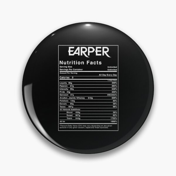 Item preview, Earper Wynonna Earp Parody Nutrition Facts Label Art designed and sold by soksokan47.