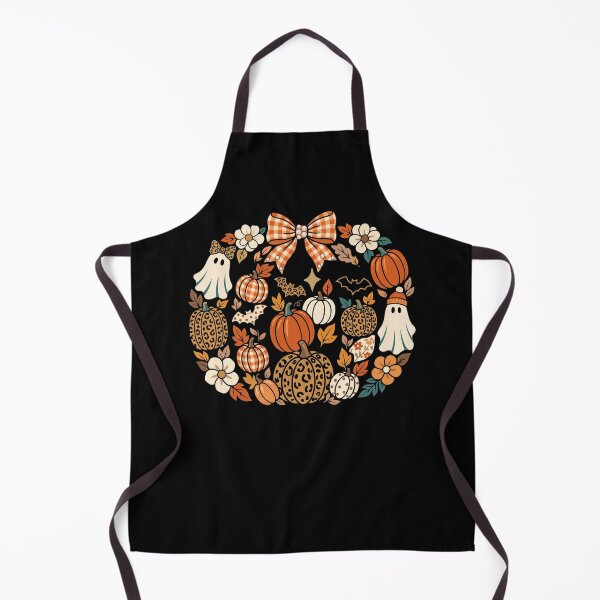 Item preview, Cute Halloween Pumpkin Ghost Bow Fall Harvest Autumn Spooky Collage designed and sold by ArcaneArtistry.
