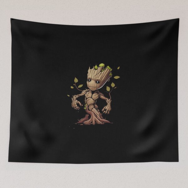 Item preview, Cute Little Tree Monster Forest Creature Green Moss Art designed and sold by IiroLJokelaa.