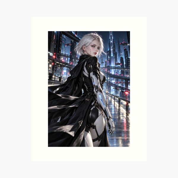 Item preview, CHROME VELOCITY - Silver Cyborg in the Megacity designed and sold by SEIMEI2025.