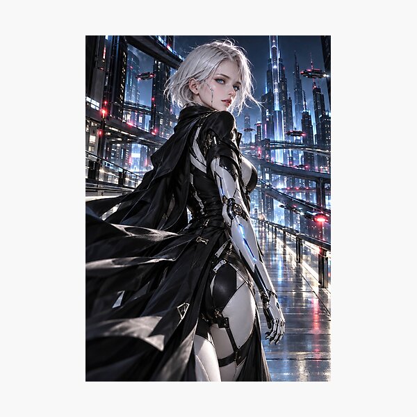 Item preview, CHROME VELOCITY - Silver Cyborg in the Megacity designed and sold by SEIMEI2025.