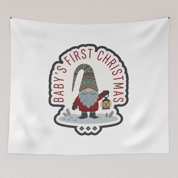 Item preview, Baby's First Christmas — Nordic Tomte Gnome designed and sold by TheCalmEdit.