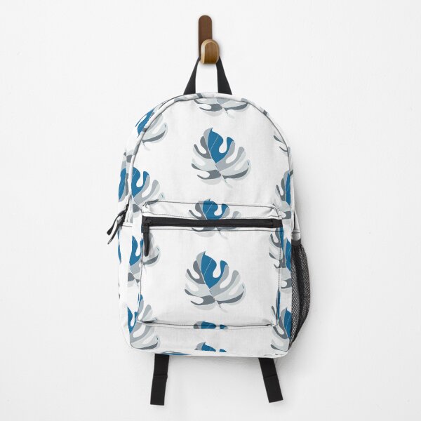 Item preview, Blue & Grey Monstera Leaf - Abstract Tropical Leaf Art designed and sold by iampaulmorris.