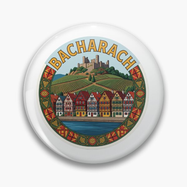 Aperçu de l'œuvre Bacharach Rhine Germany Sticker créée et vendue par Imaginarium of Chaos falcon88 .