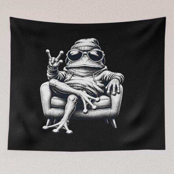 Item preview, Cool Frog With Sunglasses Vintage Retro Frog designed and sold by Aniverlia.