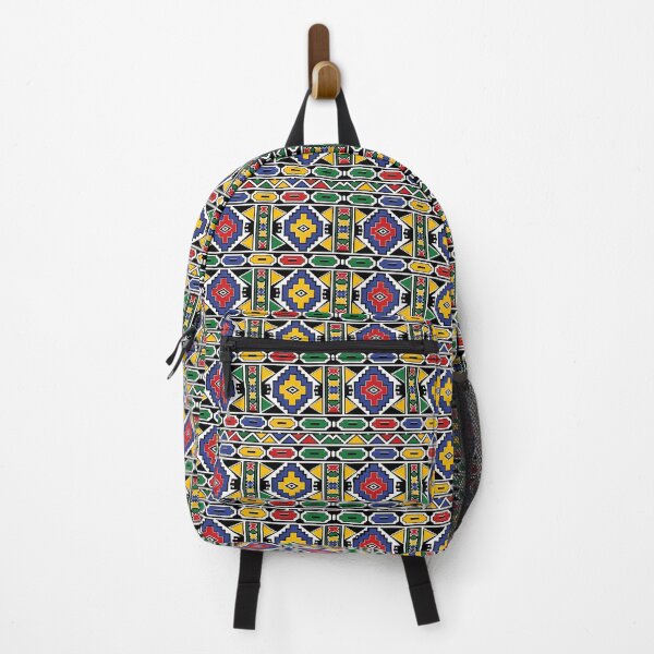 Item preview, Ndebele Tribal Pattern — Seamless Design in Traditional Mural Colours designed and sold by The Digital Compass.