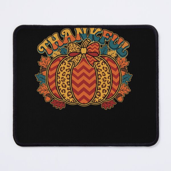 Item preview, Thankful Pumpkin Fall Autumn Harvest Thanksgiving Leopard Chevron designed and sold by ArcaneArtistry.