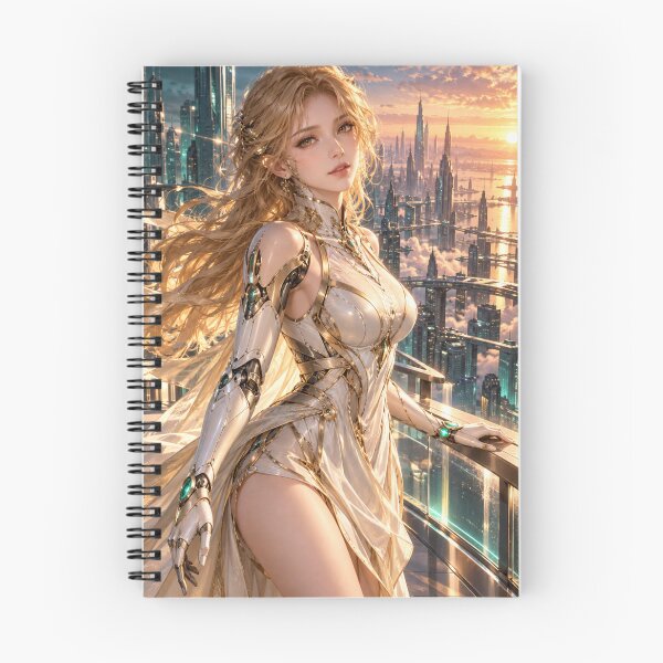 Item preview, DAWN PROTOCOL - Golden Cyborg at Sunrise designed and sold by SEIMEI2025.