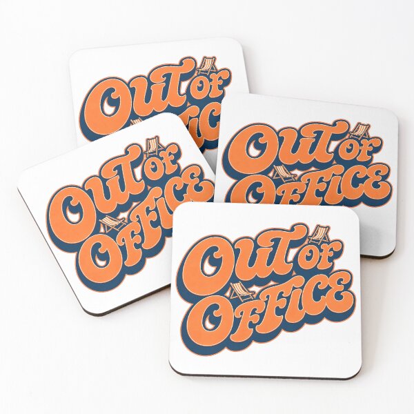 Item preview, Out of Office | Deadpan Vacation Humor Retro Typography designed and sold by Per My Last Nerve Studio.