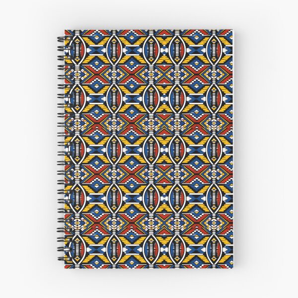 Item preview, Zulu Geometric Pattern — Seamless Design in Solid Beadwork Colours designed and sold by The Digital Compass.