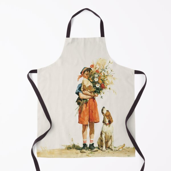 Item preview, Boy With Wildflowers and His Loyal Dog designed and sold by junkydotcom.
