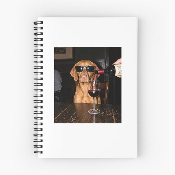 Item preview, Funny Vizsla Drinking Wine designed and sold by ArunikaVelora.