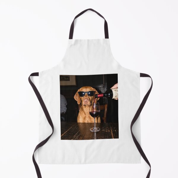 Item preview, Funny Vizsla Drinking Wine designed and sold by ArunikaVelora.