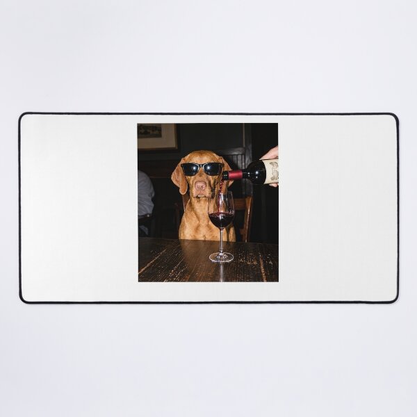 Item preview, Funny Vizsla Drinking Wine designed and sold by ArunikaVelora.