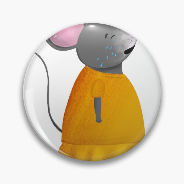 Item preview, Cute Crying Mouse in Yellow Dress Illustration designed and sold by DigiBlossom.