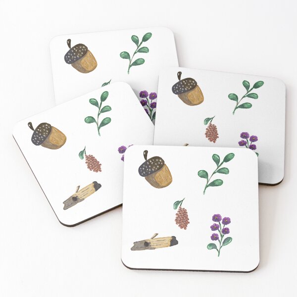 Item preview, Watercolor Woodland Botanical Elements Art designed and sold by Art by Sele.