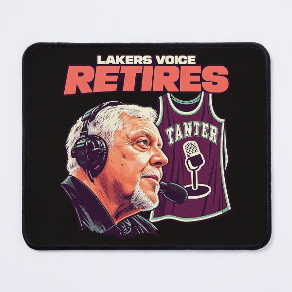 Item preview, Lawrence Tanter-Lakers Voice Retires Tribute Graphic designed and sold by dartoffofo⭐⭐⭐⭐⭐.