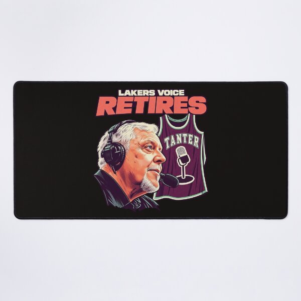 Item preview, Lawrence Tanter-Lakers Voice Retires Tribute Graphic designed and sold by dartoffofo⭐⭐⭐⭐⭐.