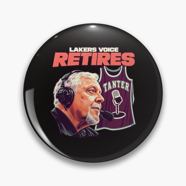 Item preview, Lawrence Tanter-Lakers Voice Retires Tribute Graphic designed and sold by dartoffofo⭐⭐⭐⭐⭐.
