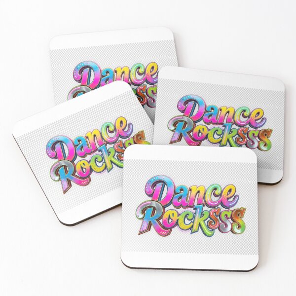 Item preview, Dance Rocksss Retro Bubble Typography designed and sold by RetroRayz.