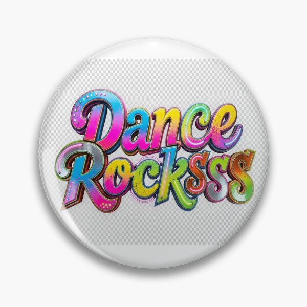 Item preview, Dance Rocksss Retro Bubble Typography designed and sold by RetroRayz.