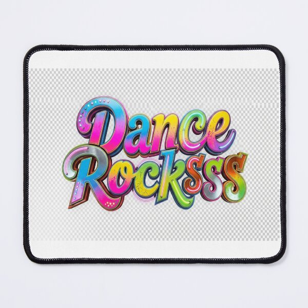 Item preview, Dance Rocksss Retro Bubble Typography designed and sold by RetroRayz.